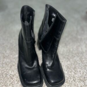 Nine West Black Combat Boots